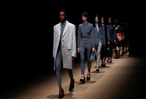 Prada plays with contrasts at Milan Fashion Week show